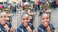 Brave woman vlogging at MTN taxi rank in Johannesburg leaves Mzansi people worried: "Put your phone away"