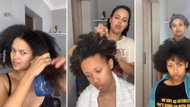 Phumeza Mdabe and daughter share their haircare routine in Instagram video, SA awed: "Great bonding session"