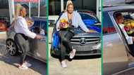 Spoiled girlfriend gets new Mercedes-Benz car from boyfriend, SA TikTokkers swoon