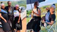 Mzansi man proud of his 2 young wives, TikTok of polygamous family fascinates South Africans