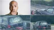 Reactions as video captures motorist powering fridge and AC with generator on highway