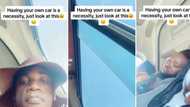 Mzansi man shares hilarious video of people sleeping on him in a taxi, claims this is why a car is a necessity