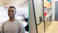 Young man stuns Mzansi with stylish apartment showcase on Facebook