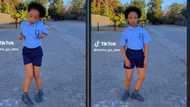 Cute girl's 'Mnike' dance challenge has Mzansi in awe, TikTok of her routine gets 1.5M views