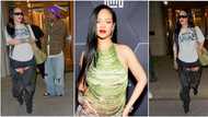 Rihanna steals show in luxe thigh-high boots as she steps out with lover A$ap Rocky