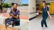 Young woman celebrates making it to 5th year of medical school, SA applauds: "May you win"