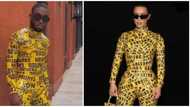 Cute until it's time to pee: Reactions as man recreates Kim Kardashian's yellow tape catsuit look