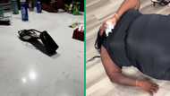 Woman falls down stairs after high heel breaks in viral TikTok video, netizens poke fun at her shoes