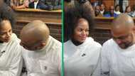 Long-lost lovers: Thabo Bester and Dr Nandipha share loved-up reunion in court for 1st time since arrest