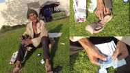 "You are an amazing person": BI Phakathi blesses homeless man with money and love ahead of Christmas