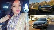 Gorgeous woman buys herself a stunning black beast of a Mercedes-Benz, shows it off online, dropping jaws