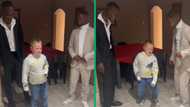 Young white boy busts impressive dance moves in front of 2 grown men: Mzansi hypes little groover