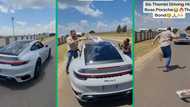 TikTok star Malcolm allows domestic worker to drive his Porsche on their outing