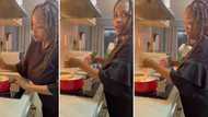 Young woman says she's ready to be a wife after sharing video of her making pap, Mzansi roasts her