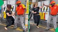 "Such a vibe": Video of petrol attendant's epic dance collab with vibey motorist spreads joy