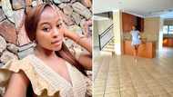 Mzansi babe thanks God for her blessings, shows off stunning new home: People clap for her achievements