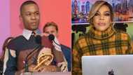 Wendy Williams wears dress by South African designer Thebe Magugu