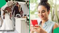 "Malome problem": Zulu and European couple tie the knot in gorgeous wedding, SA amused by wild uncle