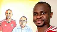 Awww: Man honours late dad with a beautiful portrait of them together
