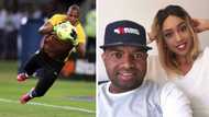 Itumeleng Khune’s wife Sphelele Makhunga pens sweet message as he returns to Kaizer Chiefs action in MTN semis