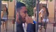 Video of man serenading lady, then breaking down when another man walks out, hit hard: “Heart’s been torched”