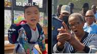 Video of South African educator teaching Korean kids Mzansi TikTok viral sound, kids yell: "10 past 4"