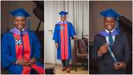 Ecstatic man bags 1st class in law, shares amazing graduation photos