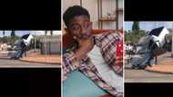 Cape Town driver leaves car balancing vertically against street light, TikTok video ends Mzansi