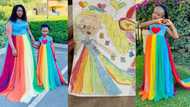 Mom of the year: Thoughtful lady makes matching dresses from design daughter, 6, drew
