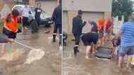 Johannesburg community sweeps rain floods, netizens can't stop laughing