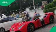 Four children damage R9 million Ferrari after using it as a slide