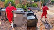 SA applauds woman on bin washing business, peeps gleefully dish out kudos: "I respect your hustle girl"
