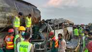 Pakistan road crash inferno kills 20