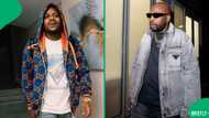 Kabza De Small and DJ Maphorisa show off dance moves while rocking cute matching outfits