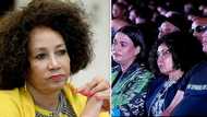 SA drags Lindiwe Sisulu for sitting in between AKA's grieving parents at memorial service: "No shame at all"