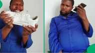 "I bought mine for 250 in Messina": Mzansi gent roasts little sister for fake Nike Air Force sneakers