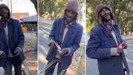 BI Phakathi buys homeless man a drink and gives him cash after he was short of change, Mzansi hearts burst