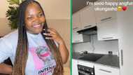 From Old to Bold: Mzansi Woman Gives Parent's Kitchen a Modern Makeover That Wins Hearts on TikTok