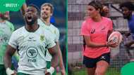Siya Kolisi's rumoured girlfriend, Rachel John, stuns fans with insane rugby skills, Video