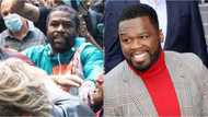 50 Cent shades Floyd Mayweather's hair following scuffle with Jake Paul