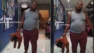 Tired man hauls his baby like piece of luggage, TikTok video of SA dad warms Mzansi hearts