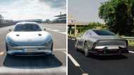 The Mercedes-Benz electric concept vehicle VISION EQXX travels over 1200km on single charge