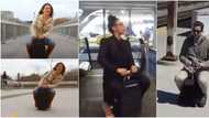 This is fun: Reactions as video shows people riding suitcases instead of carrying them