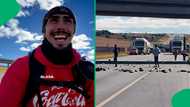 "Power of TikTok": Free State protesters clear road for viral American TikTok skateboarder, SA moved