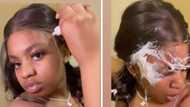 Woman trends for attempting to apply wig glue which goes hilariously wrong