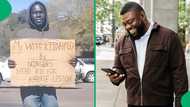 Video captures funny street hustler, netizens laugh: "Give that man R100"