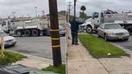 Truck slams into car goes viral on Twitter video with 1M views, peeps crack jokes about bizarre video