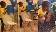 “Priceless”: Mzansi loves clip of little boy’s sweet reaction to birthday gift and cake from mom