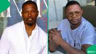 American actor Jamie Foxx vibes to Amapiano and does DJ Bongz's famous dance