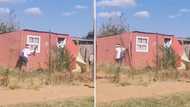 Angry girlfriend destroys boyfriend's shack with shovel, viral TikTok video shocks SA